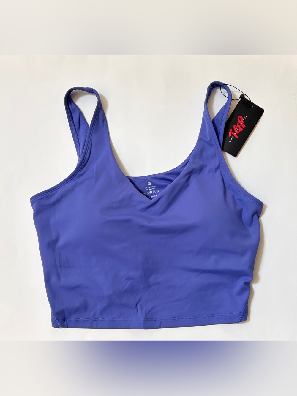 Women’s Purple V-Neck Longline Sports Bra XL NWT